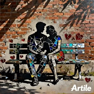 Lovers fractured into tesserae