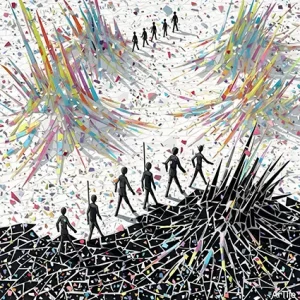 mai-mii dancing mosaic neon pastel