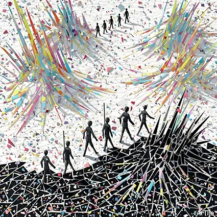 mai-mii dancing mosaic neon pastel